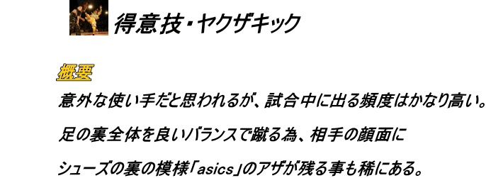 ヤクザキックの概要